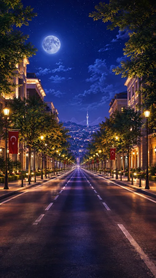 Çankaya gece sahnesi